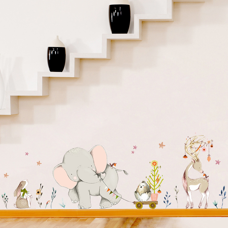 Baby Nursery Mural Wallpaper - Pegatinas de pared de conejito y