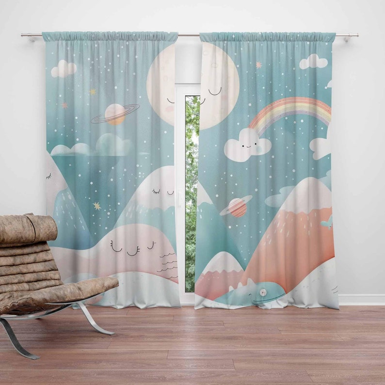 Baby Nursery Youtube - Cortinas para guardería de bebé, arcoíris