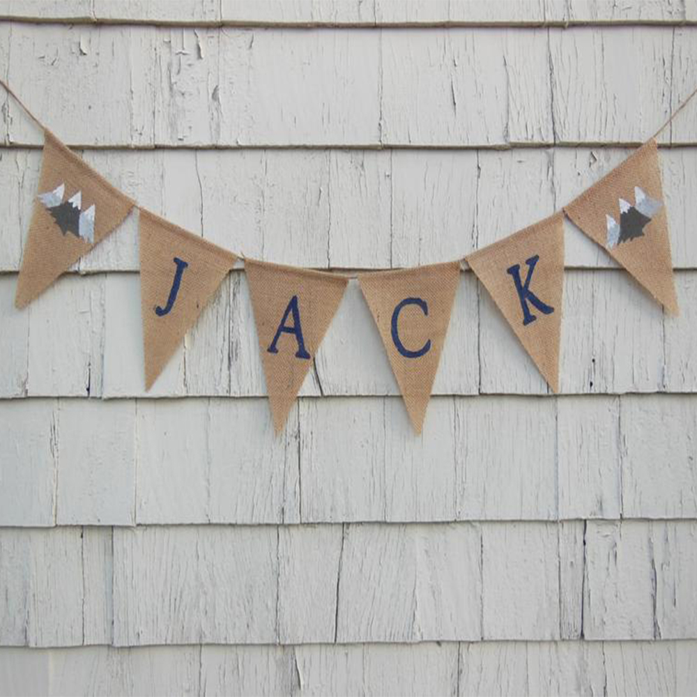 Baby Nursery Garland - Decoraciones de guardería de montaña, pancarta