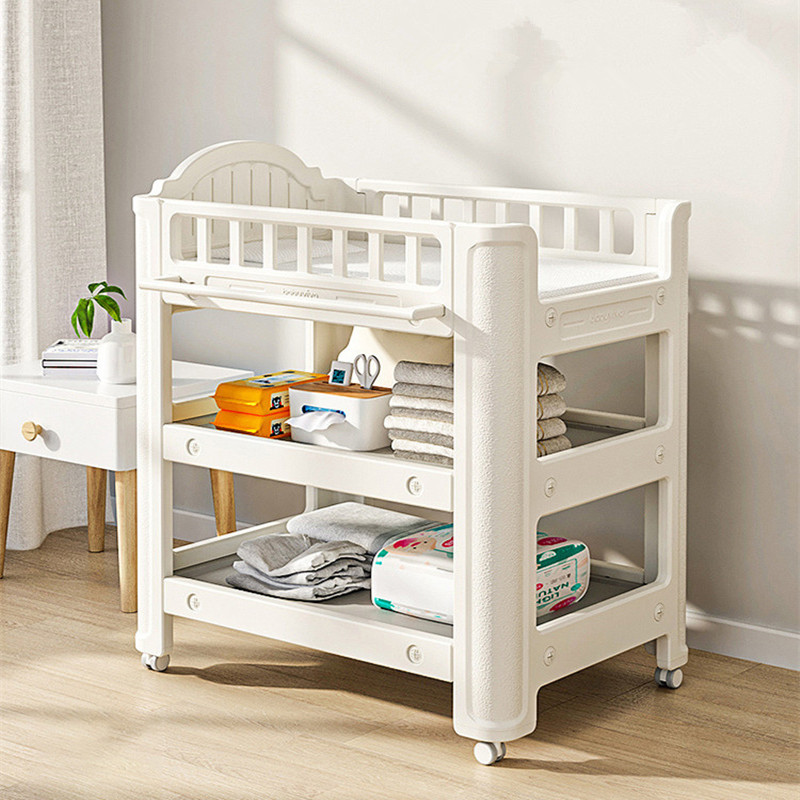 Baby Nursery Table - Cambiador de Bebé, Estación Multifuncional para