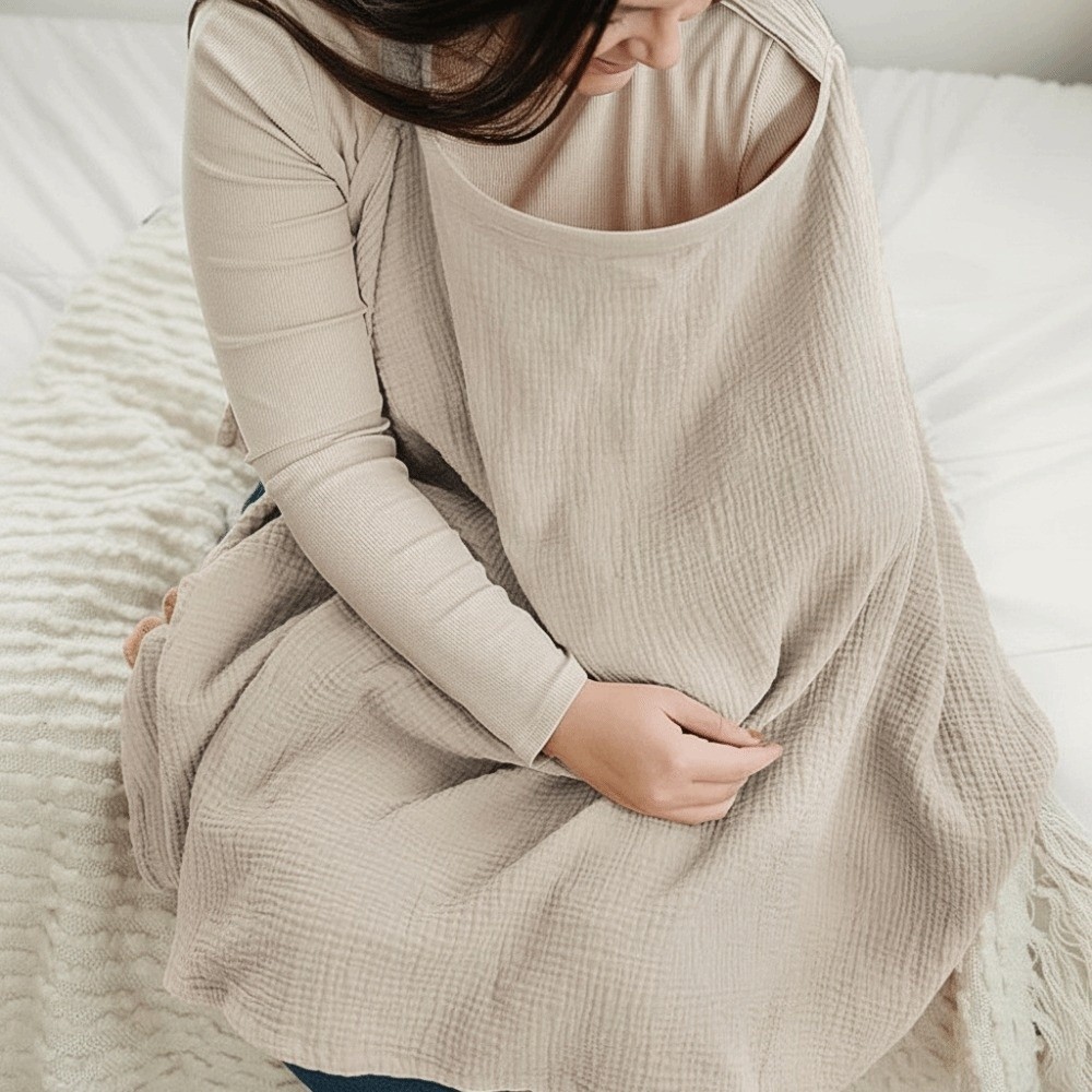 Nursing Cover Breastfeeding - Cubierta Transpirable para Lactancia, de Muselina