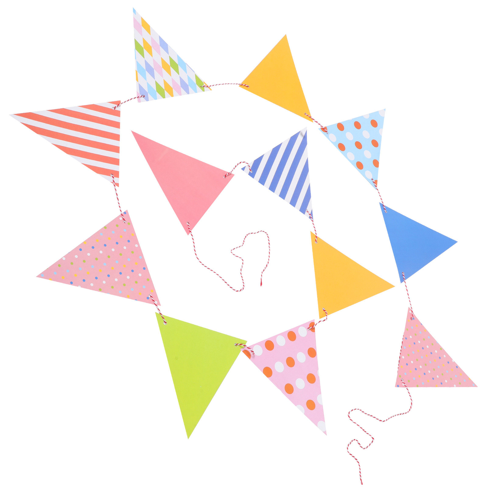 Baby Nursery Garland - Guirnalda de Banderines Triangulares de Papel