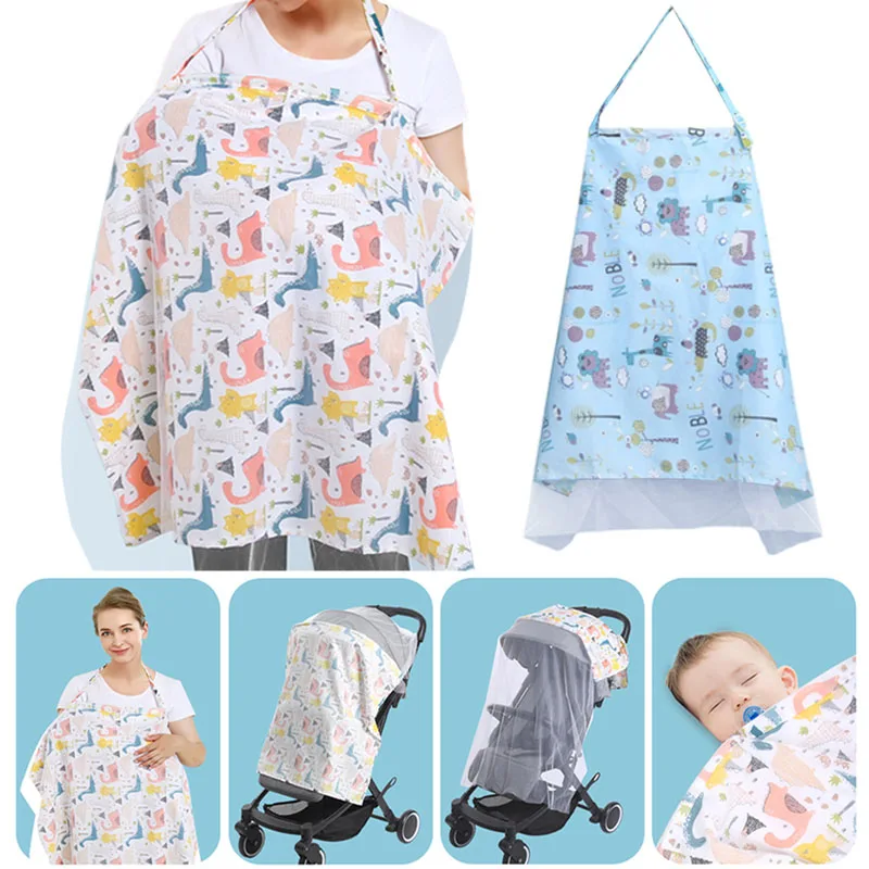 Nursing Cover Breastfeeding - Fundas de algodón 100% para alimentación