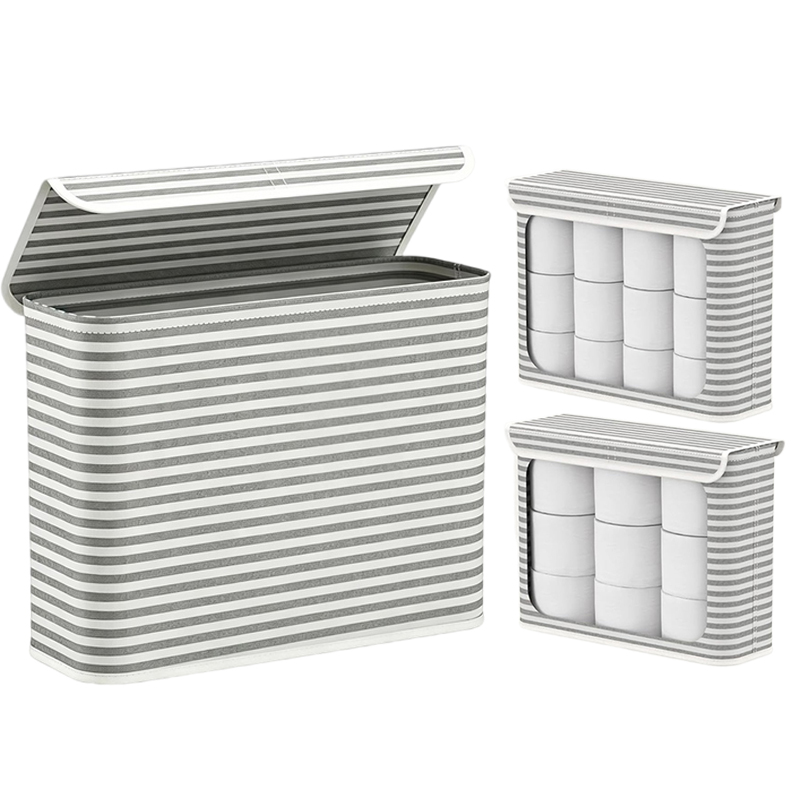 Storage Basket Fabric - Soporte para almacenamiento de papel higiénico,