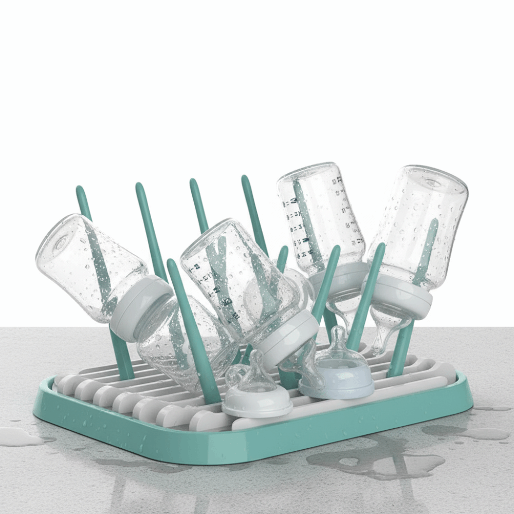 Baby Nursery Essentials - Escurridor de Biberones Plegable, de Plástico