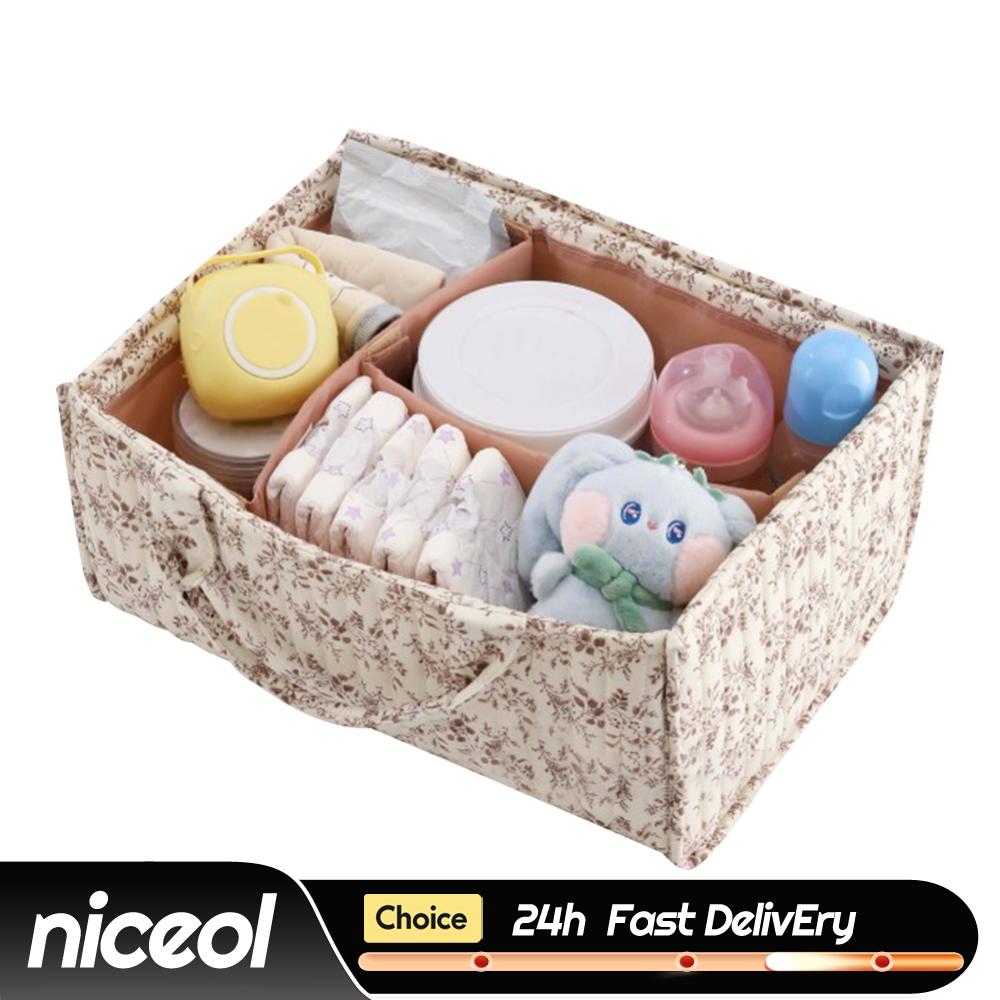 Baby Nursery Must Haves - Cesta de Almacenamiento Floral para Guardería