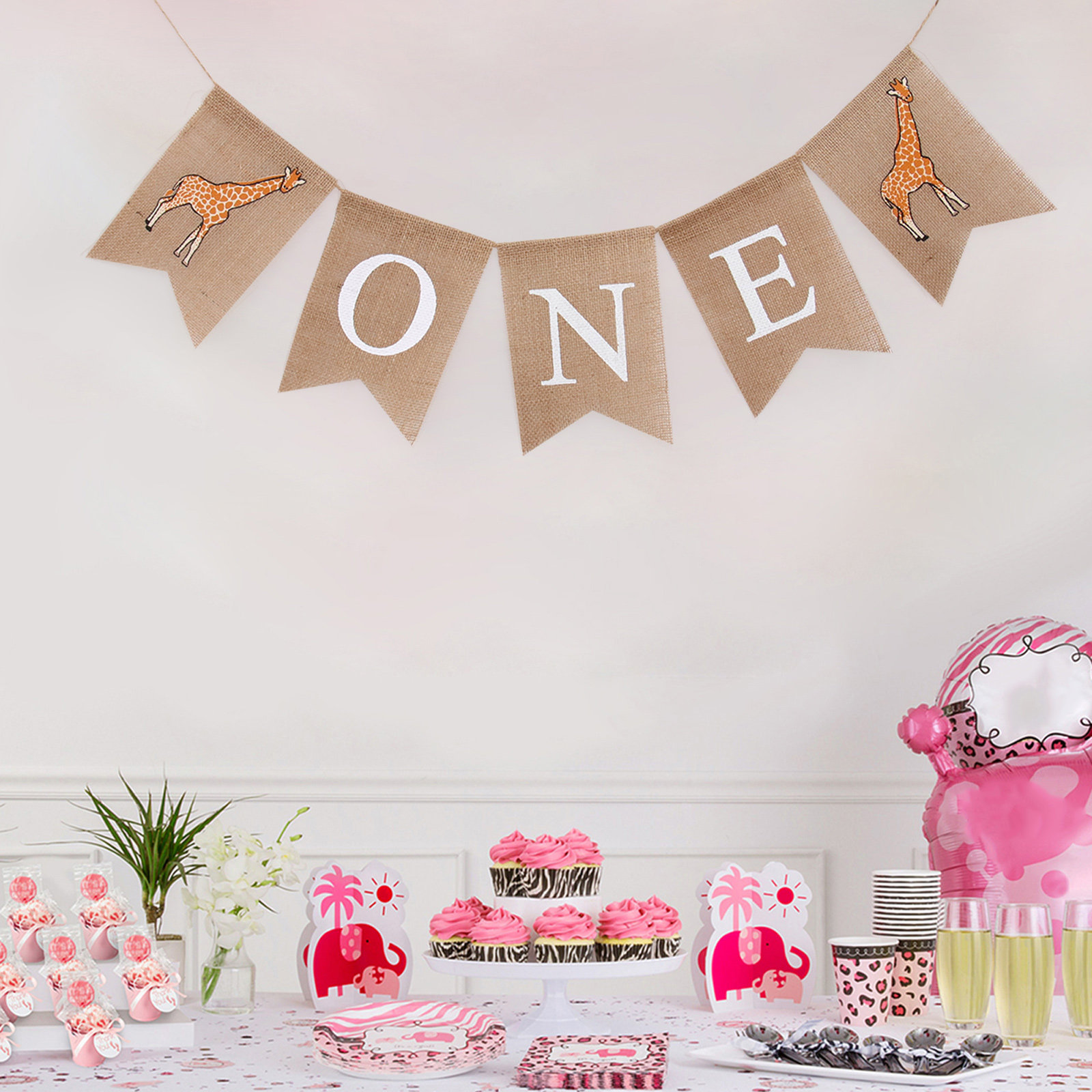 Baby Nursery Garland - Guirnalda de Lino con Diseño de
