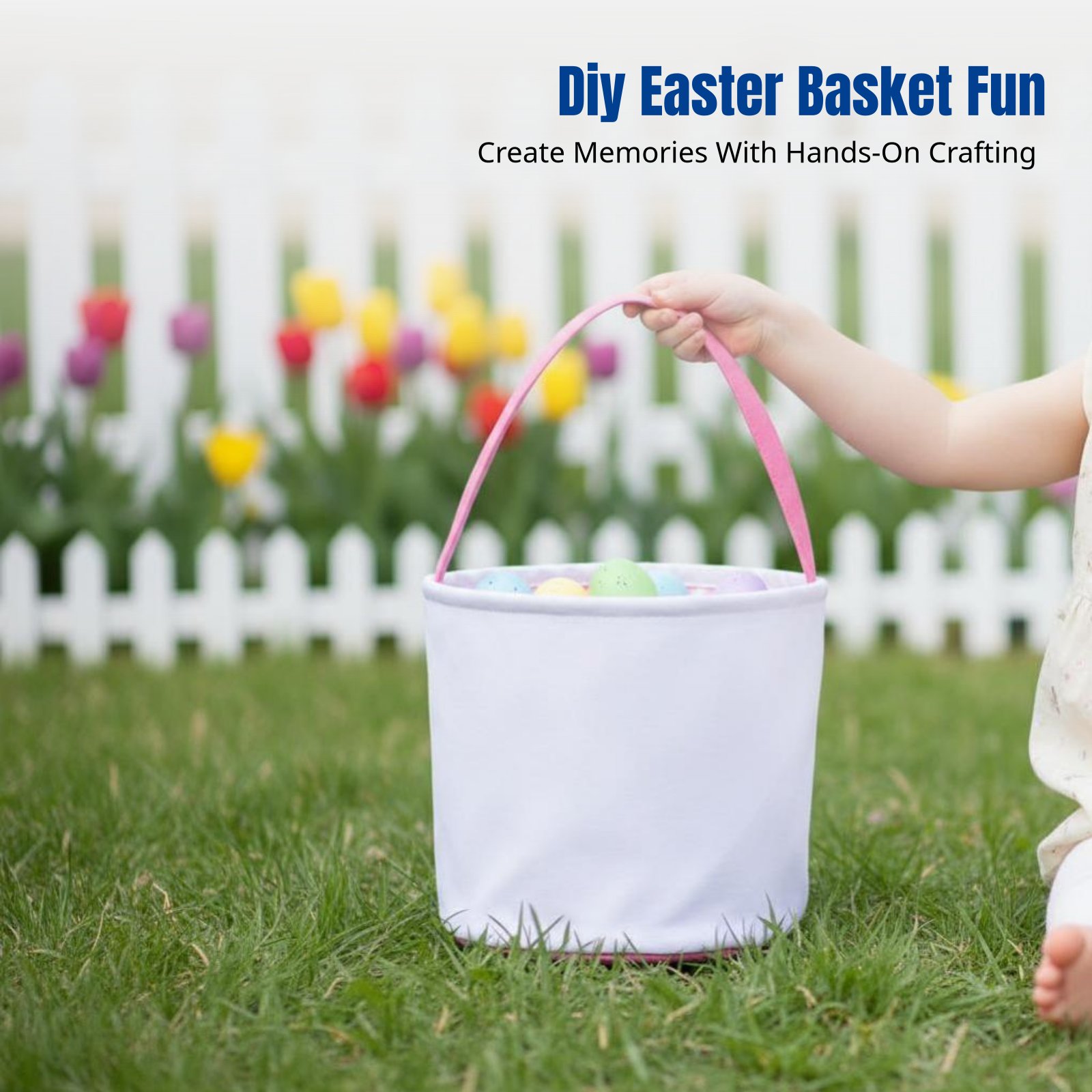 Storage Basket Fabric - Cesta de Pascua de Lona Sublimada