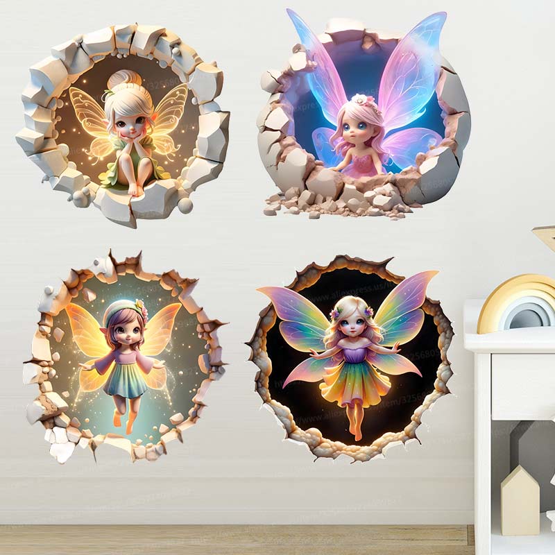 Baby Nursery Mural Wallpaper - Pegatina de pared de mariposa de