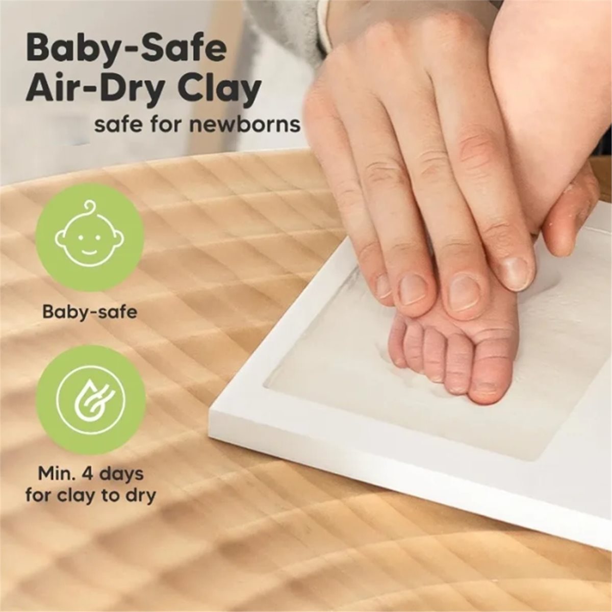Baby Nursery Essentials - Kit de Recuerdo de Huellas de