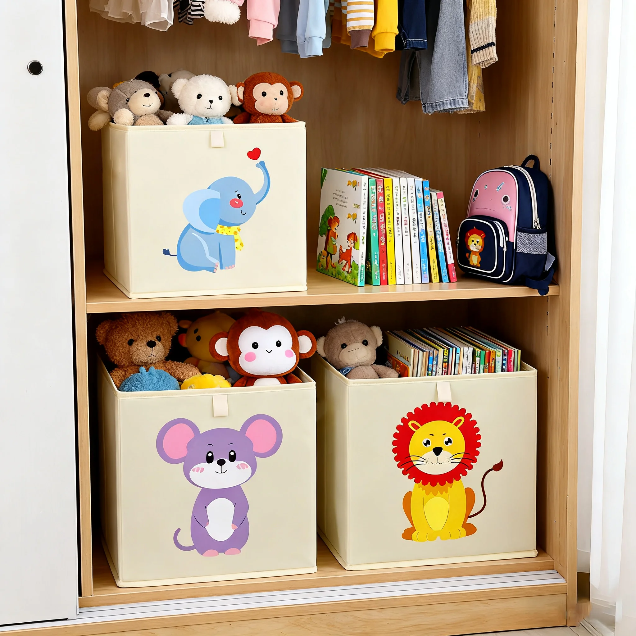 Storage Basket Fabric - Cesta de Almacenamiento Infantil con Diseño