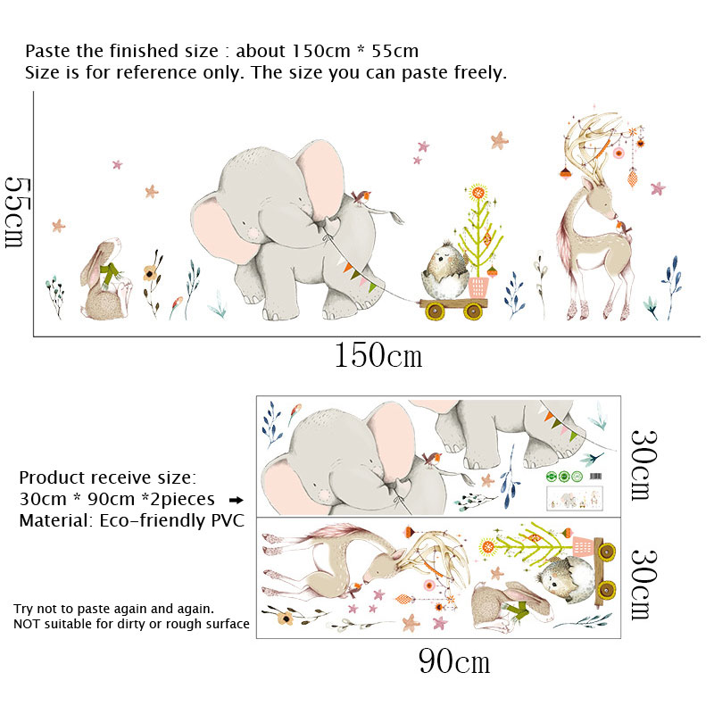 Pegatinas de pared de conejito - Baby Nursery Mural Wallpaper reseña y precio