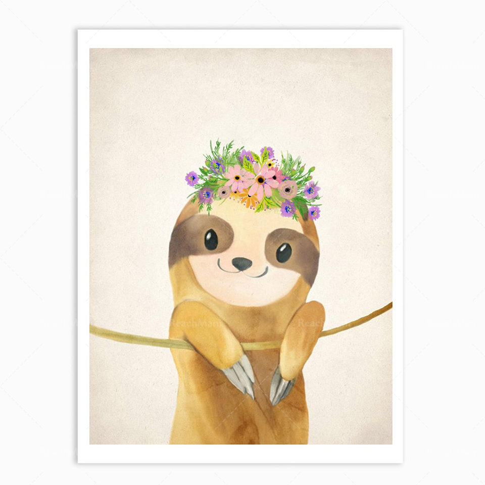 Un juego de 2 impresiones pere - Baby Nursery Animal Pictures reseña y precio