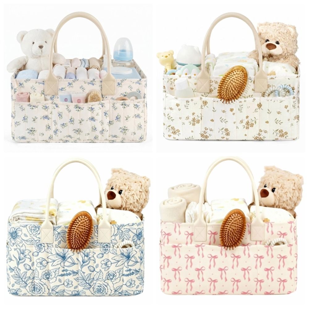 Organizador de Pañales Floral  - Baby Nursery Essentials reseña y precio