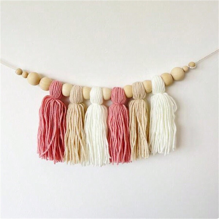Guirnalda de borlas de algodón - Baby Nursery Garland reseña y precio