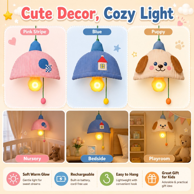 Lámpara de Noche Colgante Reca - Baby Nursery Light Shade reseña y precio