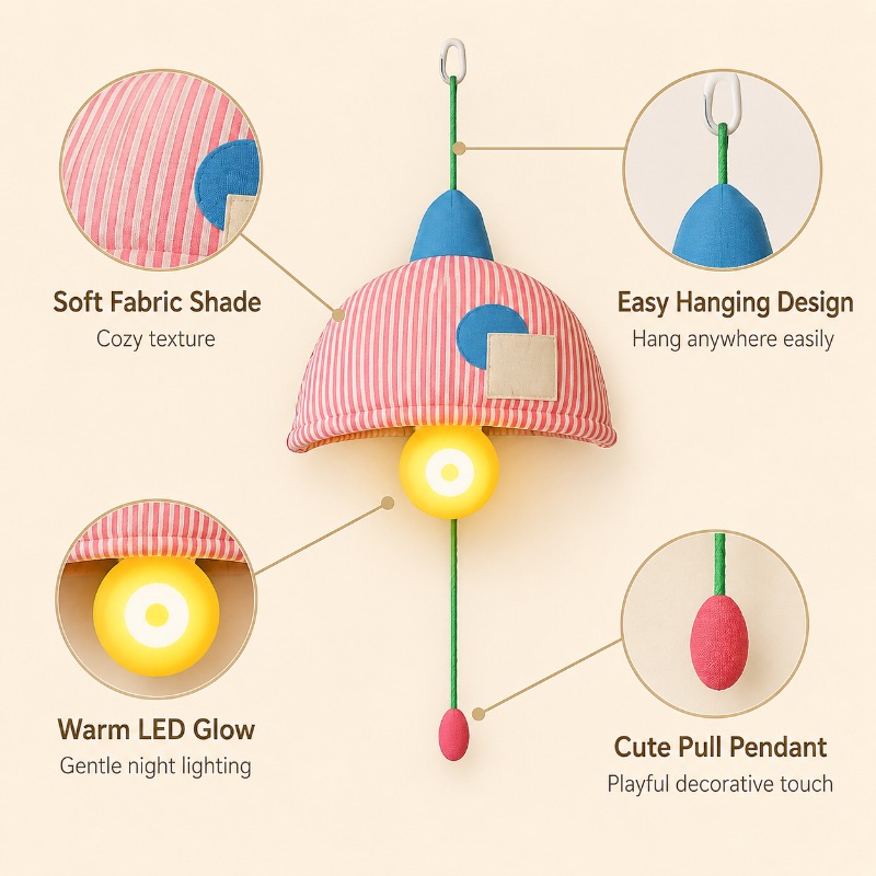 Lámpara de Noche Colgante Reca - Baby Nursery Light Shade reseña y precio