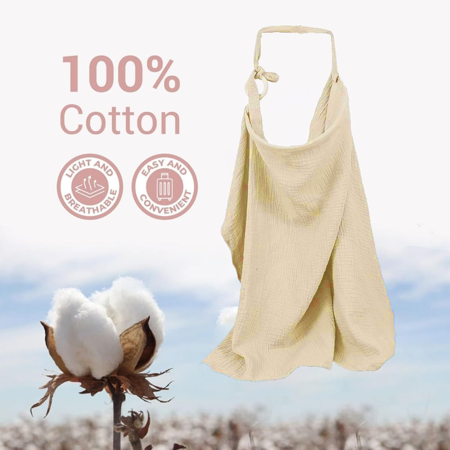 Funda de muselina para lactanc - Nursing Cover Breastfeeding reseña y precio