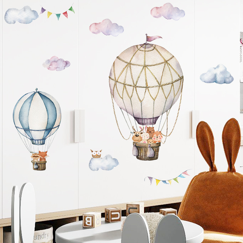 Pegatinas de pared con globos  - Baby Nursery Mural Wallpaper reseña y precio
