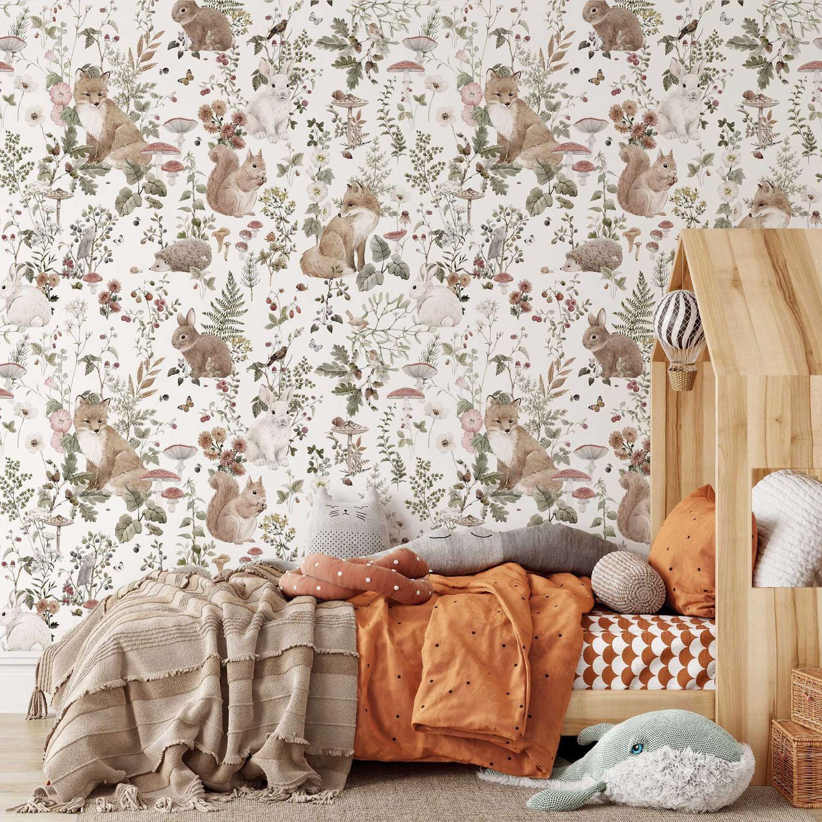 Forest Babies MuraL, papel tap - Baby Nursery Mural Wallpaper reseña y precio