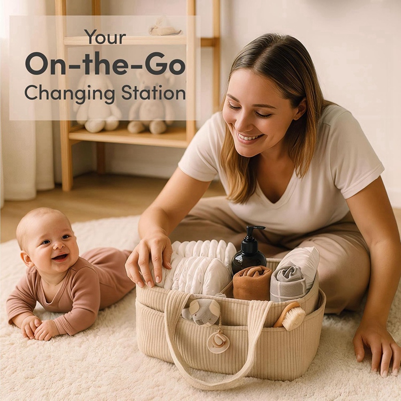 Organizador de Pañales para Be - Baby Nursery Table reseña y precio