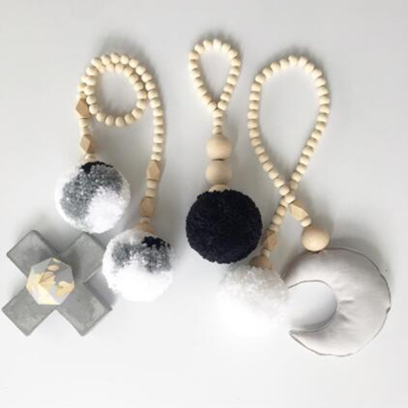 Guirnalda de bolas con borlas  - Baby Nursery Garland reseña y precio