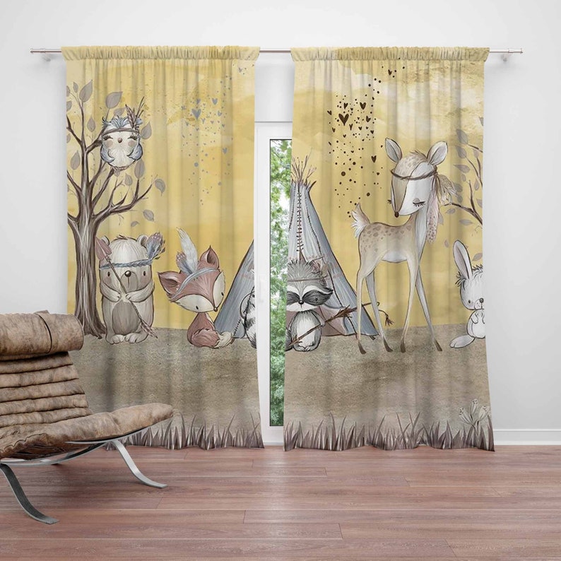 Cortina bohemia de animales pa - Baby Nursery Youtube reseña y precio