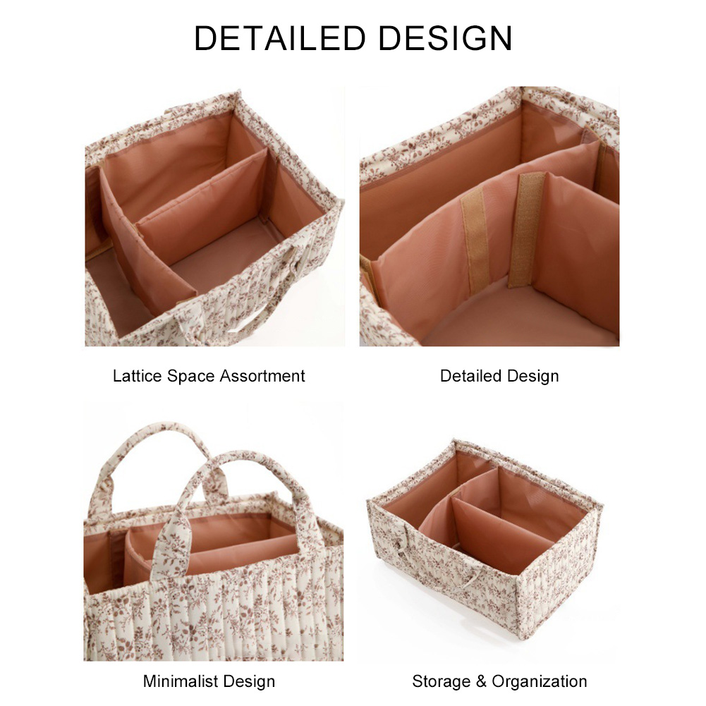 Cesta de Almacenamiento Floral - Baby Nursery Must Haves reseña y precio