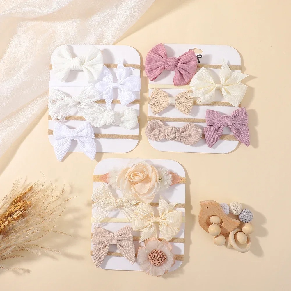Diadema con lazo de encaje y f - Baby Nursery Set reseña y precio