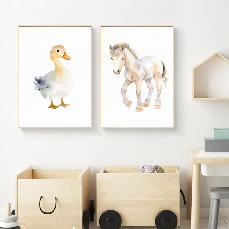 Carteles e impresiones de anim - Baby Nursery Animal Pictures reseña y precio
