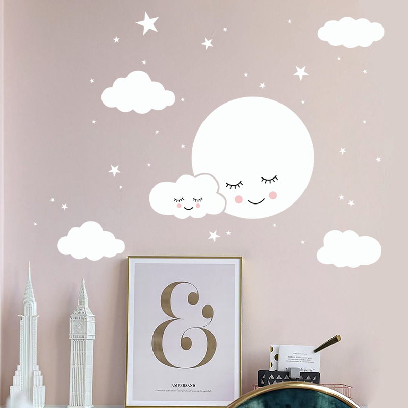 Pegatina de pared de estrellas - Baby Nursery Mural Wallpaper reseña y precio