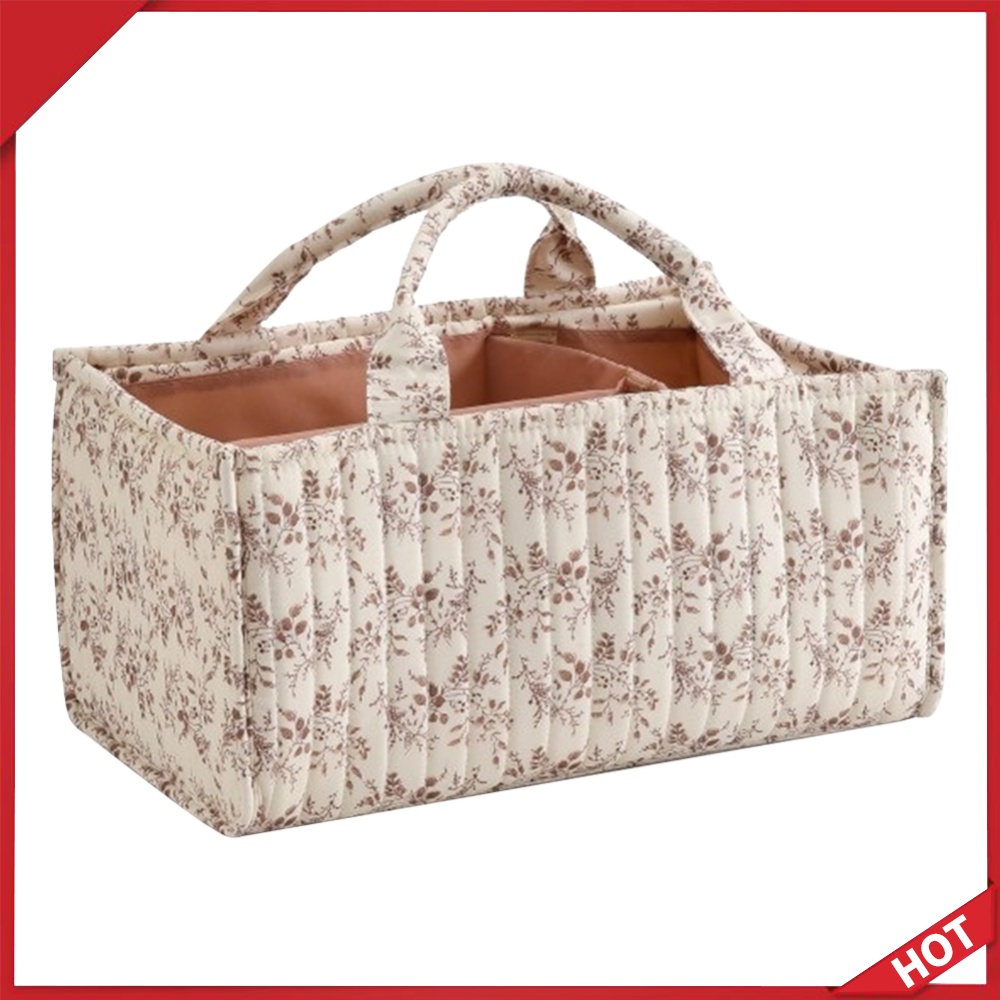 Cesta de Almacenamiento Floral - Baby Nursery Must Haves reseña y precio