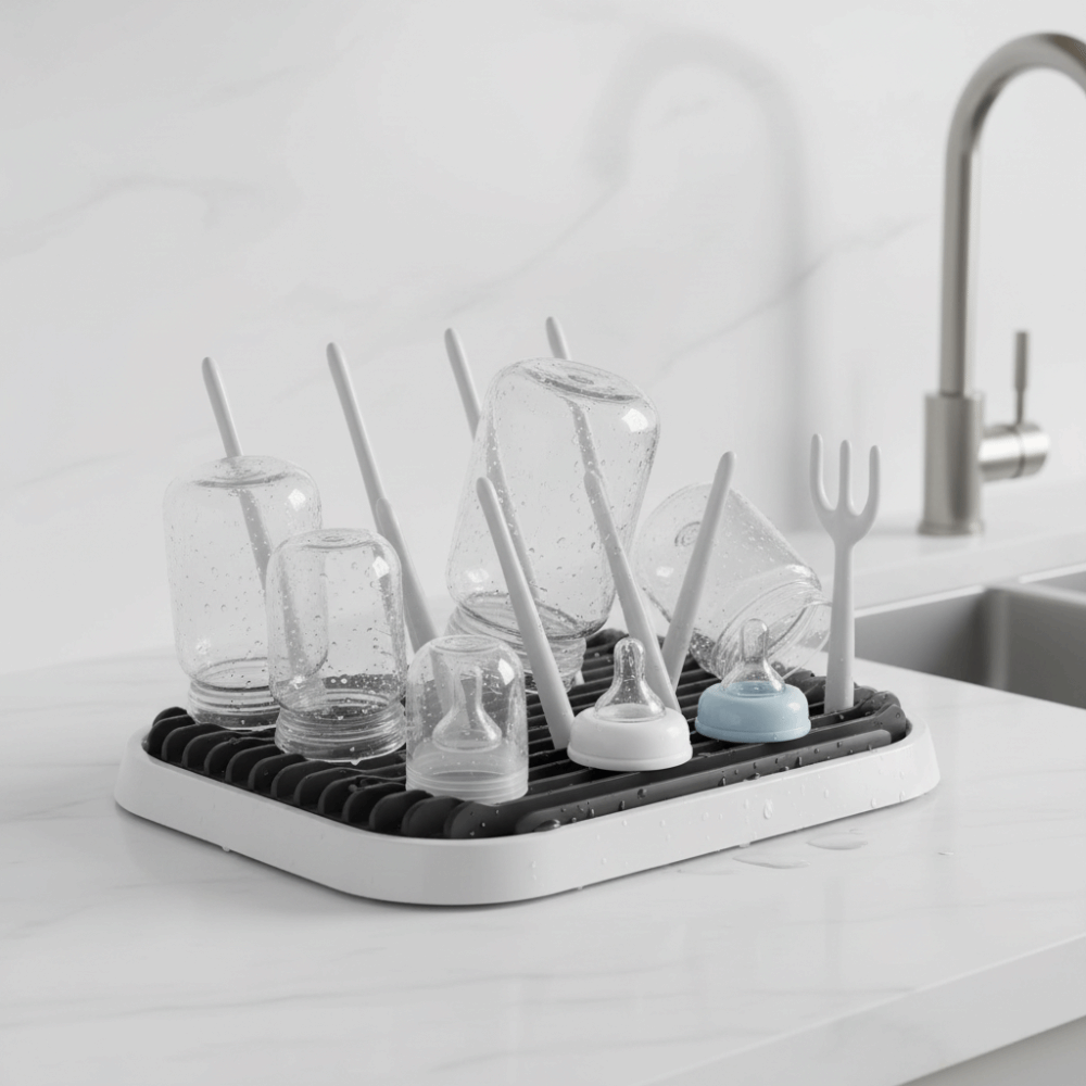 Estante de secado de biberones - Baby Nursery Essentials reseña y precio