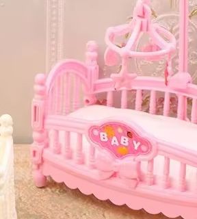 1:12 casa de muñecas en miniat - Baby Nursery Bed reseña y precio