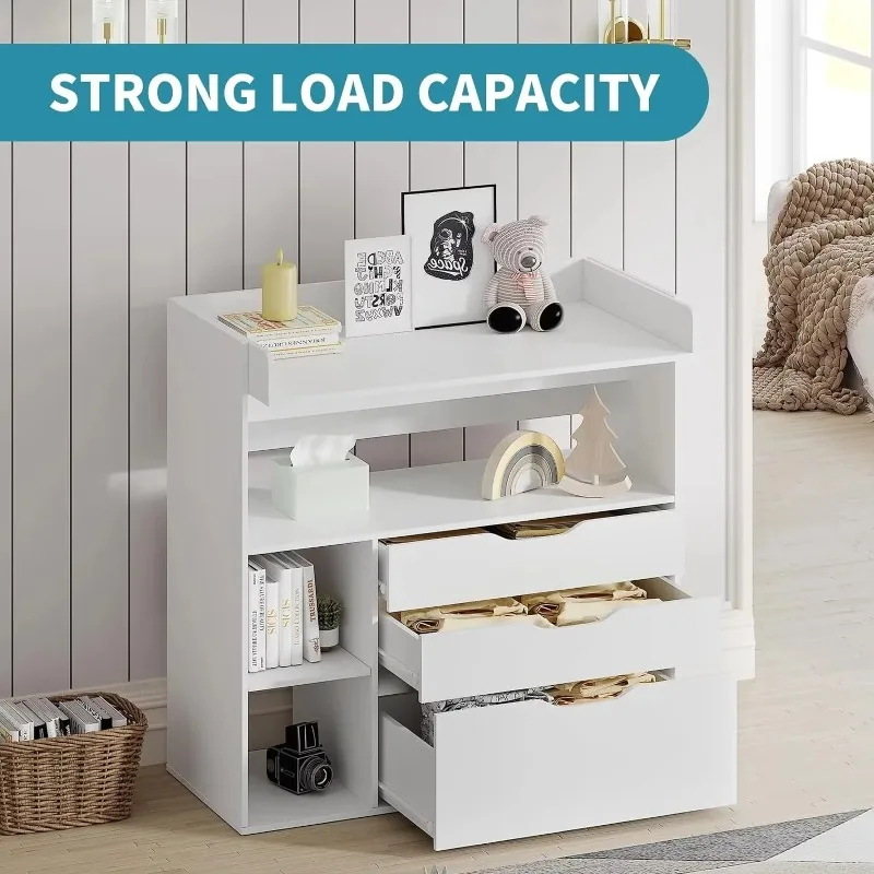 Cambiador de bebé contemporáne - Baby Nursery Table reseña y precio