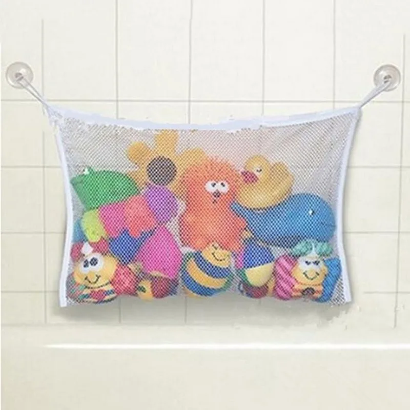 Bolsa de baño de malla para ba - Storage Basket Fabric reseña y precio