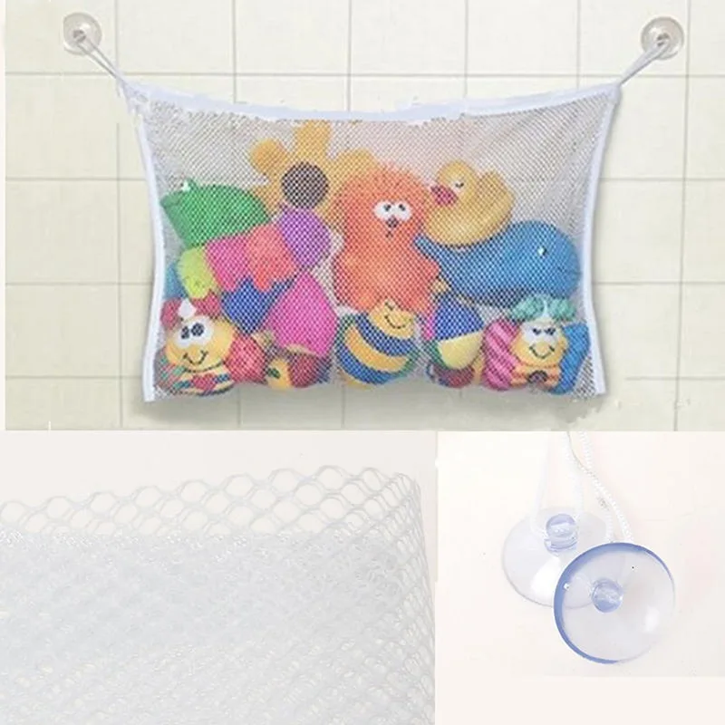 Bolsa de baño de malla para ba - Storage Basket Fabric reseña y precio