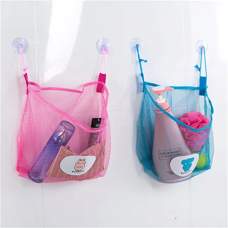 Bolsa de baño de malla para ba - Storage Basket Fabric reseña y precio