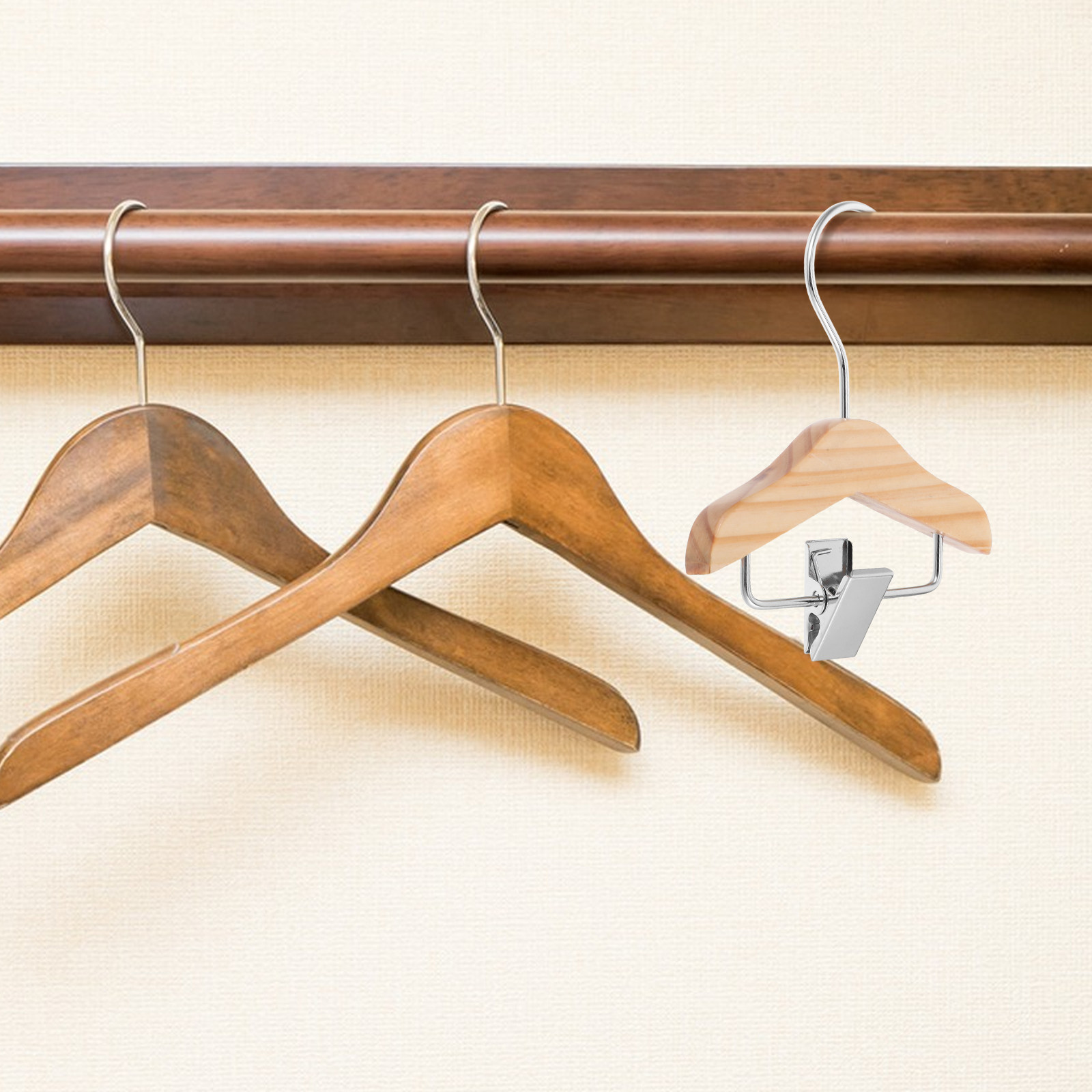 5 perchas de madera mini para  - Baby Nursery Hangers reseña y precio