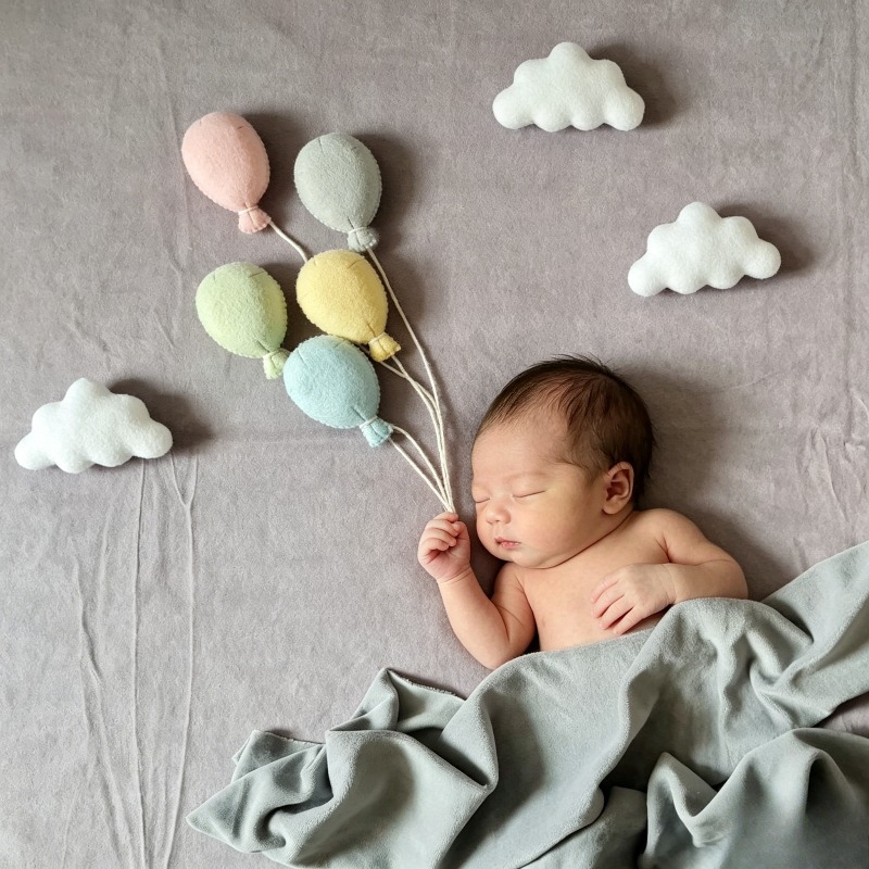 Juego de 8 Nubes de Fieltro pa - Baby Nursery Set reseña y precio