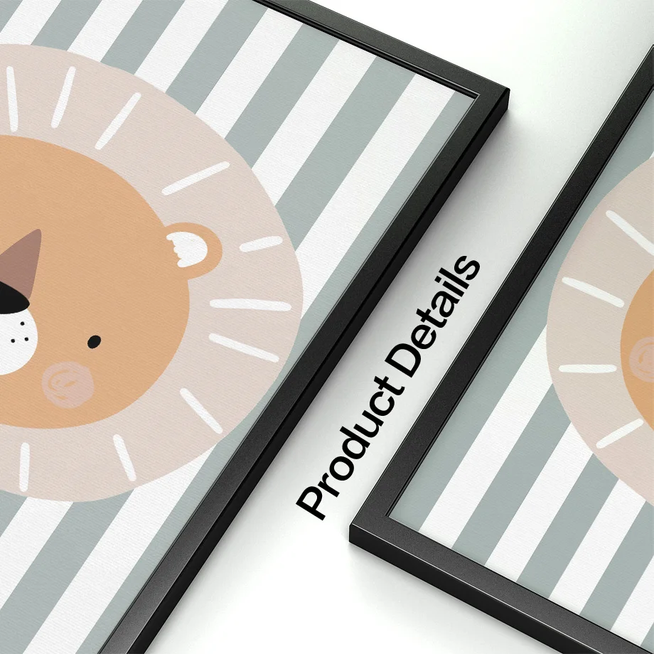 Cuadro sobre lienzo para pared - Baby Nursery Animal Pictures reseña y precio