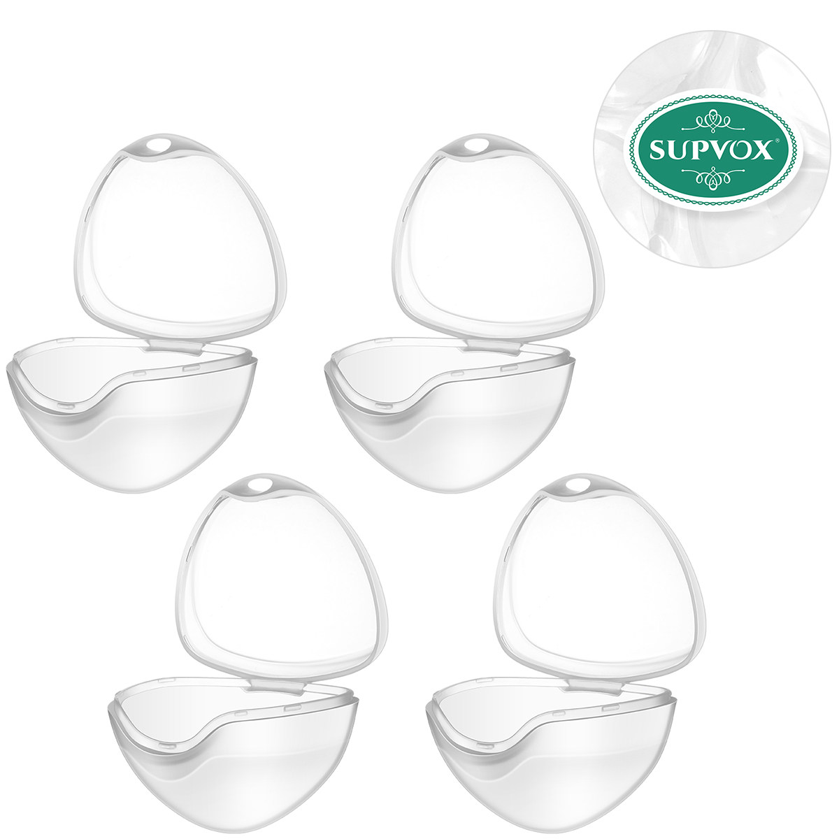 4 piezas de caja transparente  - Pacifier Sterilizer Case reseña y precio