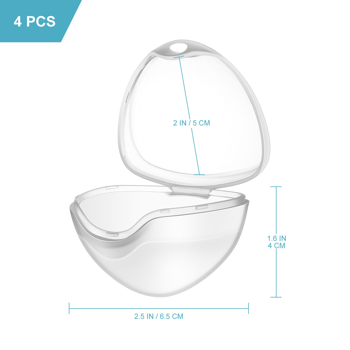 4 piezas de caja transparente  - Pacifier Sterilizer Case reseña y precio