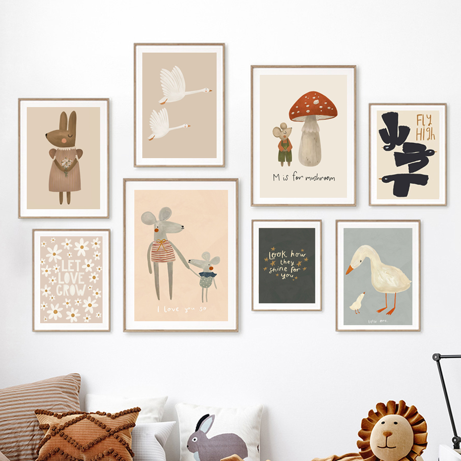 Pósteres bohemios de dibujos a - Baby Nursery Picture Frames reseña y precio