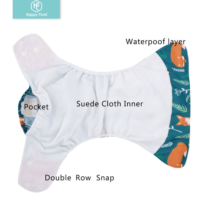 HappyFlute 8 pañales + 8 inser - Diaper Pail Odor reseña y precio
