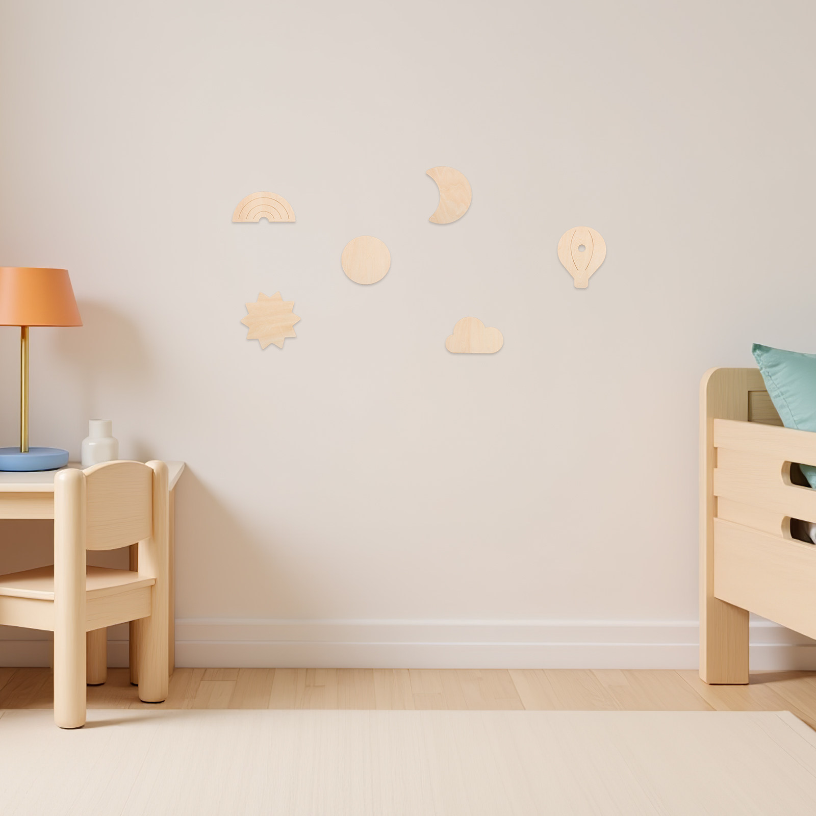6 Piezas de Adhesivos de Pared - Baby Nursery Hot Air Balloon Theme reseña y precio