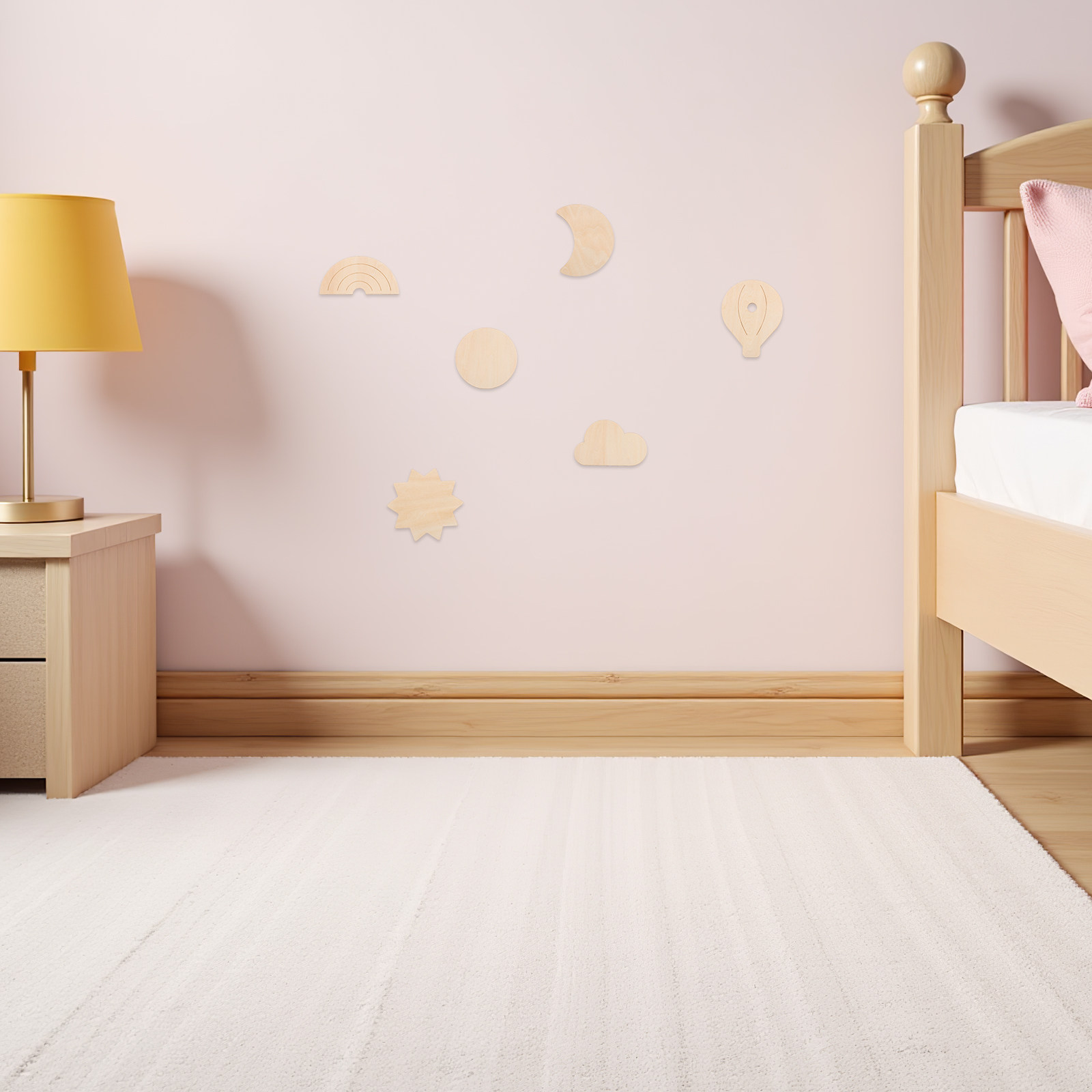 6 piezas de pegatinas de pared - Baby Nursery Hot Air Balloon Theme reseña y precio