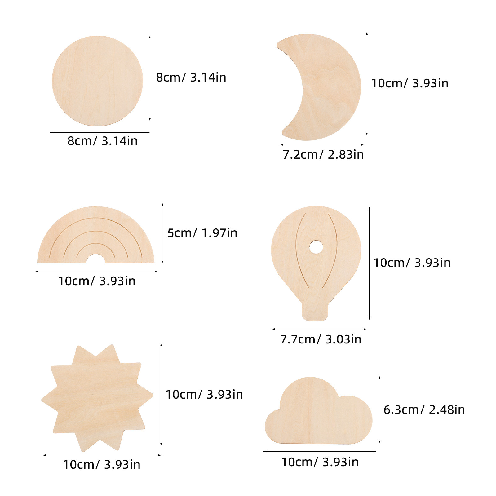 6 piezas de pegatinas de pared - Baby Nursery Hot Air Balloon Theme reseña y precio