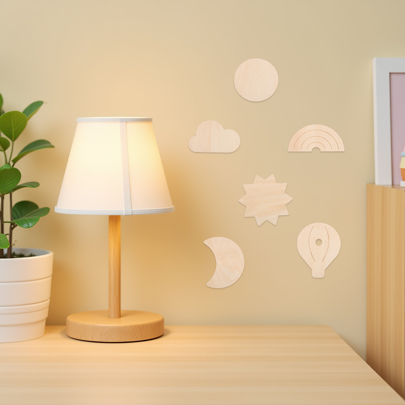 6 piezas de pegatinas de pared - Baby Nursery Hot Air Balloon Theme reseña y precio